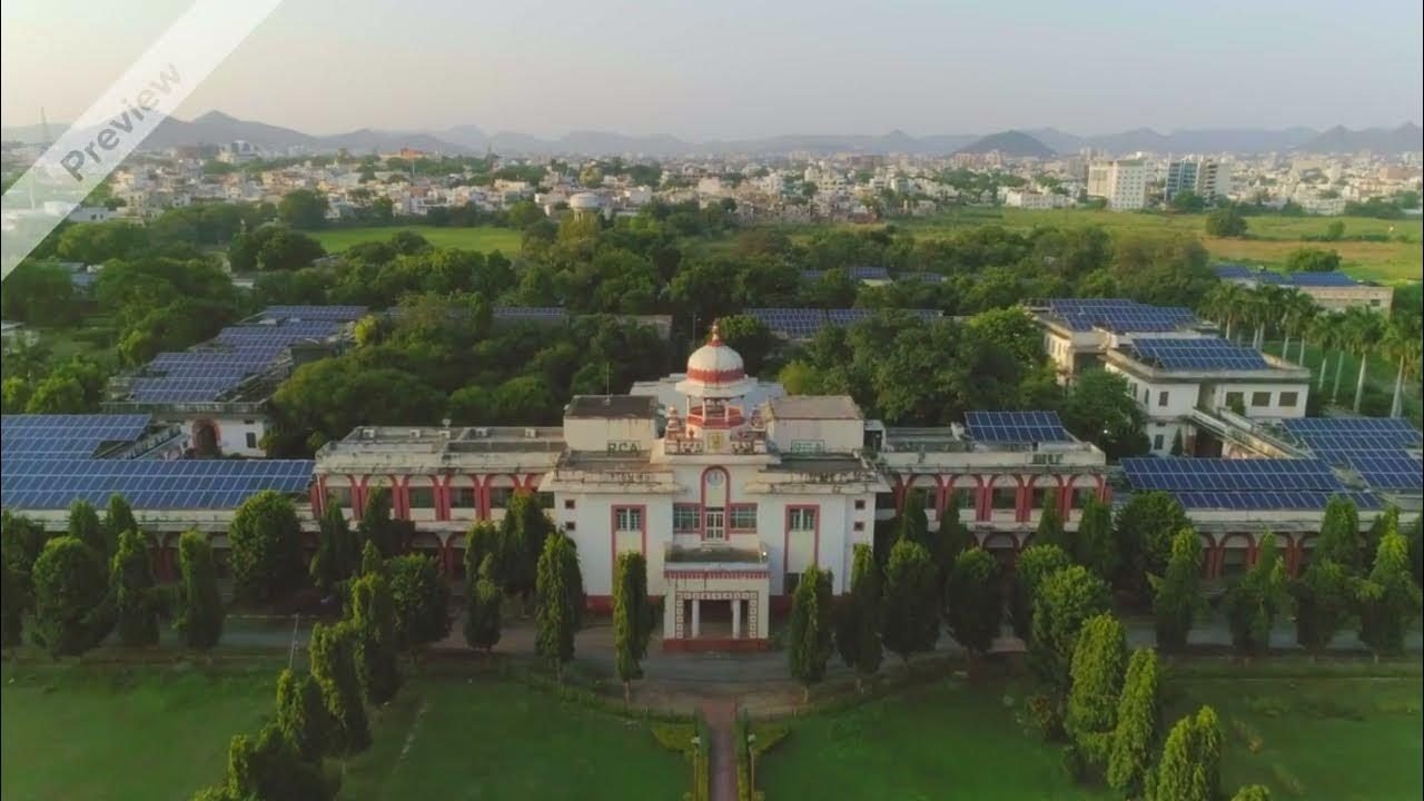 Campus rooftops with solar